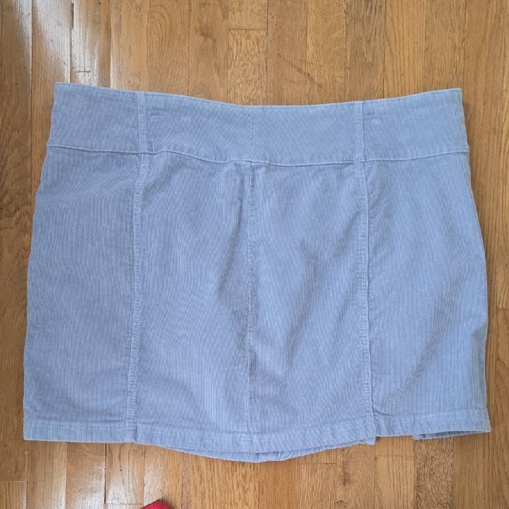 SO BRAND WOMEN'S JUNIOR SIZE LAVENDER CORDUROY HIGH-RISE MINI SKIRT SIZE 26/44W